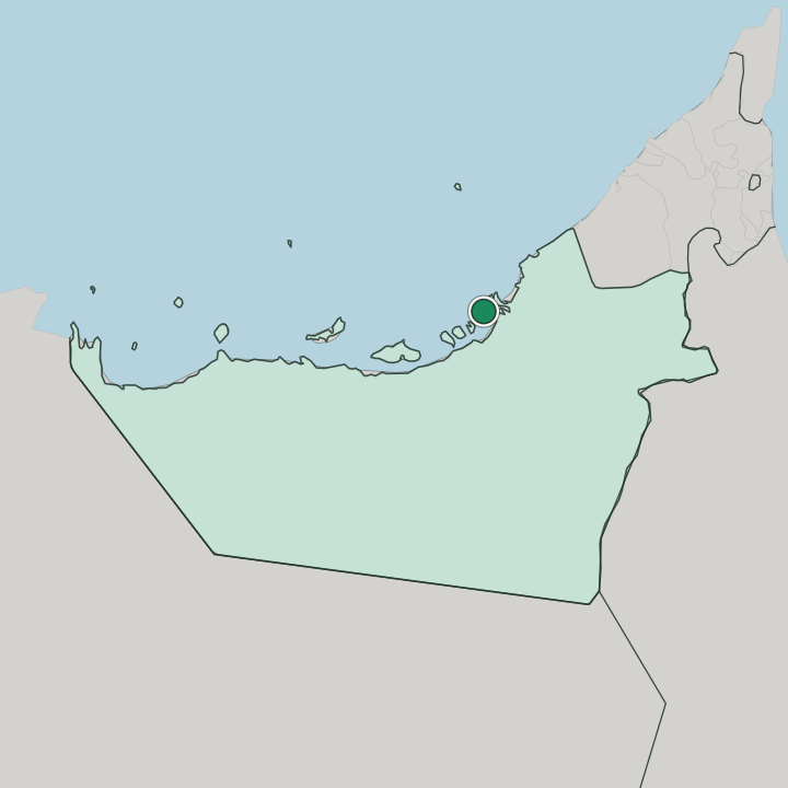 Map showing Hidd Al Saadiyat — In Abu Dhabi