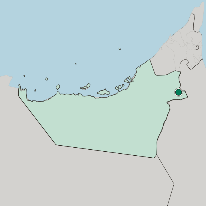 Map showing Al Ain City — In Abu Dhabi