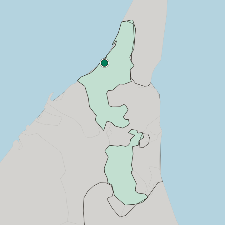 Map showing Ras Al Khaimah — In Emirate of Ras Al Khaimah