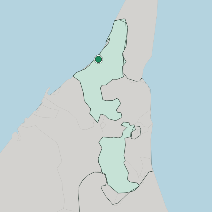 Map showing Ras Al Khaimah — In Emirate of Ras Al Khaimah
