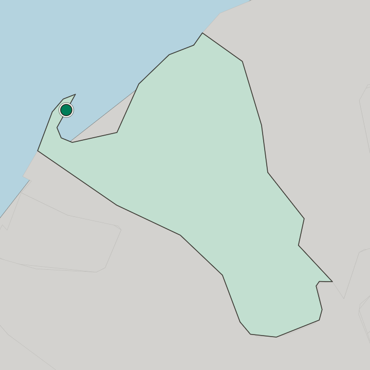 Map showing Umm Al Quwain City — In Umm al Qaywayn