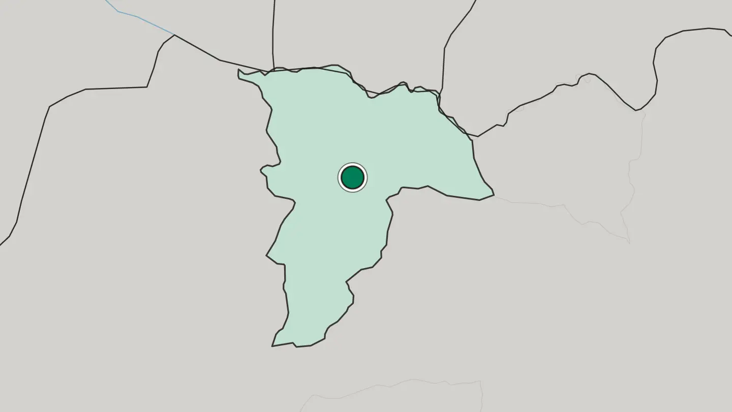 Map of Mazār-e Sharīf in Afghanistan