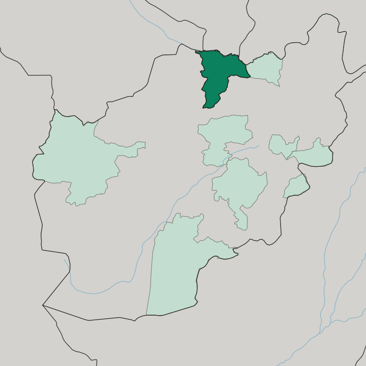 Map showing Balkh — In Afghanistan