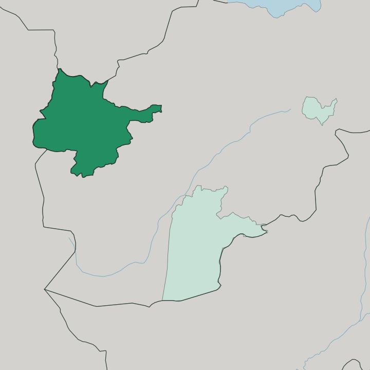 Map showing Herāt — In Afghanistan