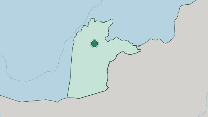 Map of Kandahār in Afghanistan