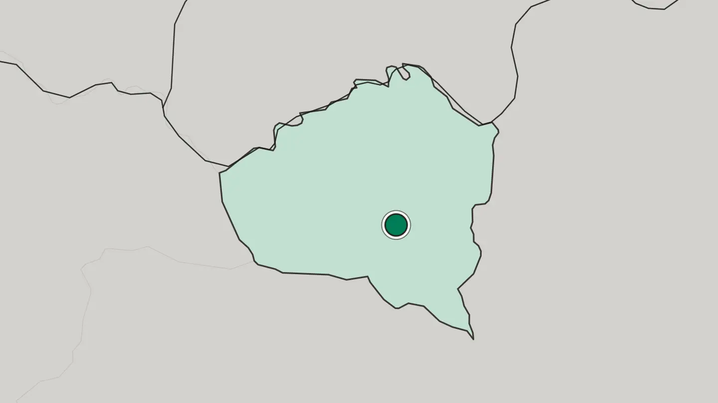 Map of Kunduz in Afghanistan
