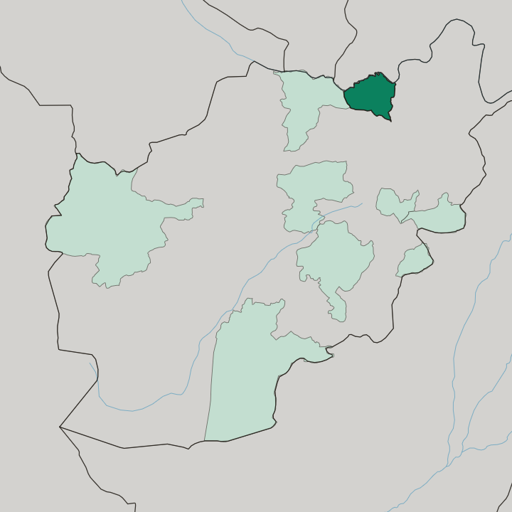 Map showing Kunduz — In Afghanistan