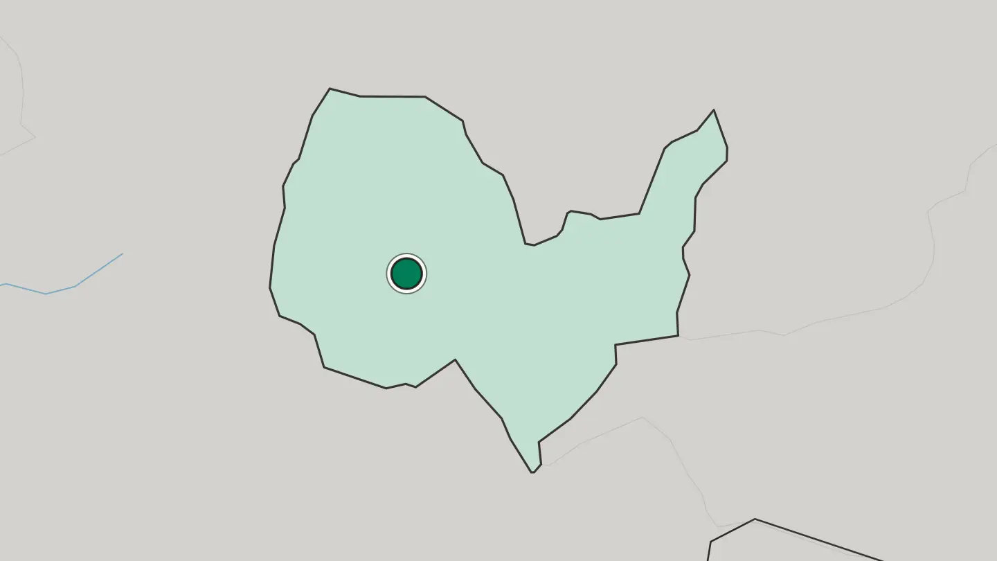 Map of Kabul in Afghanistan
