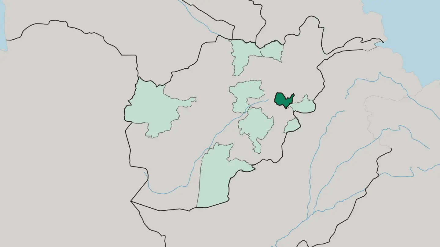 Map of Wilāyat-e Kābul in Afghanistan