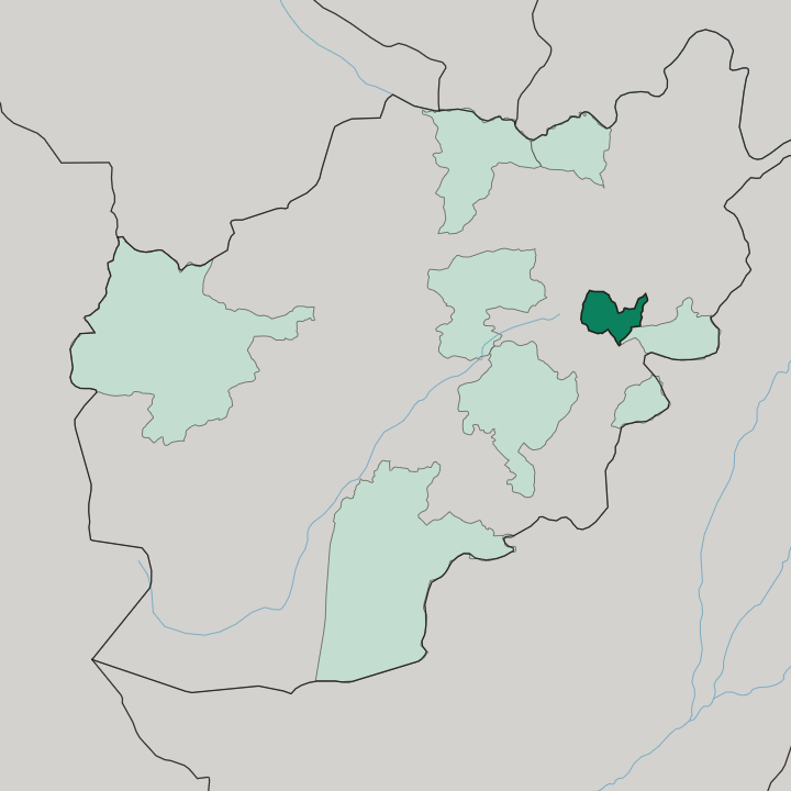 Map showing Wilāyat-e Kābul — In Afghanistan