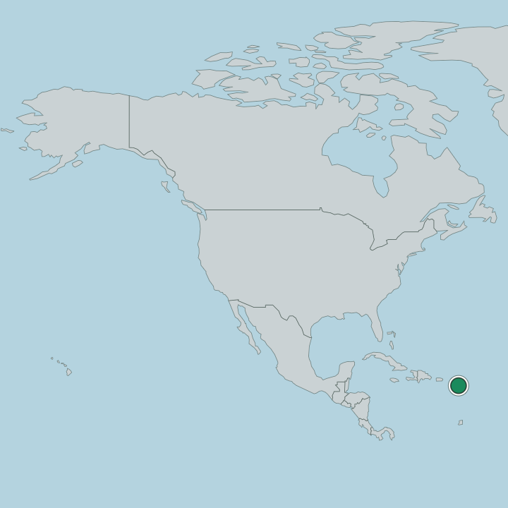 Map showing Antigua and Barbuda — In North America