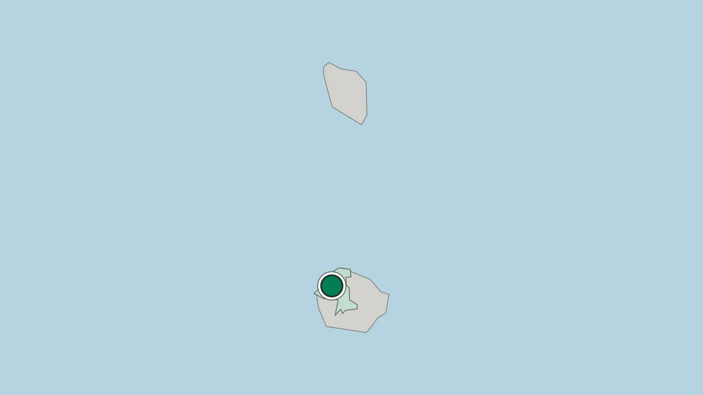 Map of Saint John’s in Antigua and Barbuda