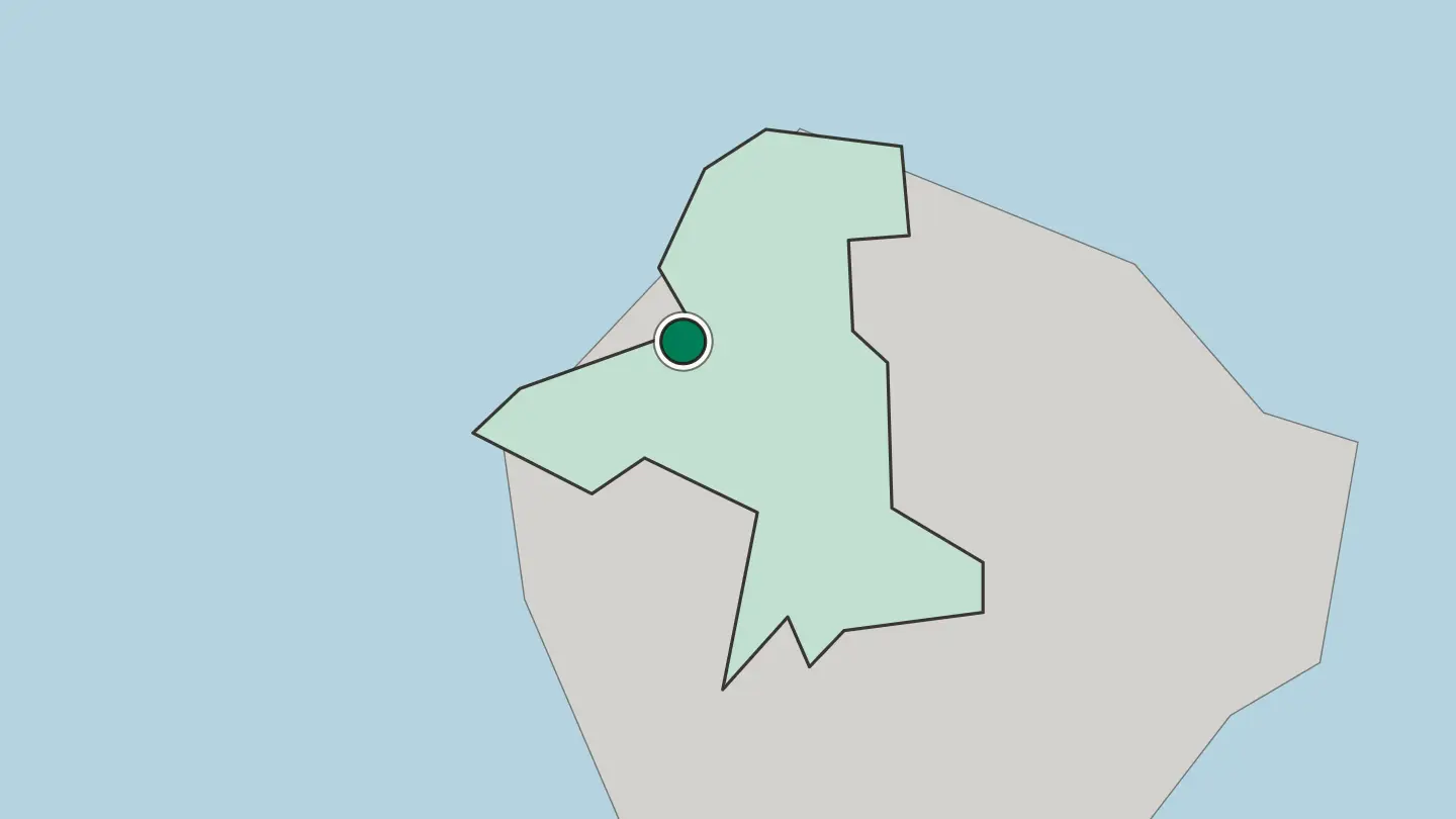 Map of Saint John’s in Antigua and Barbuda