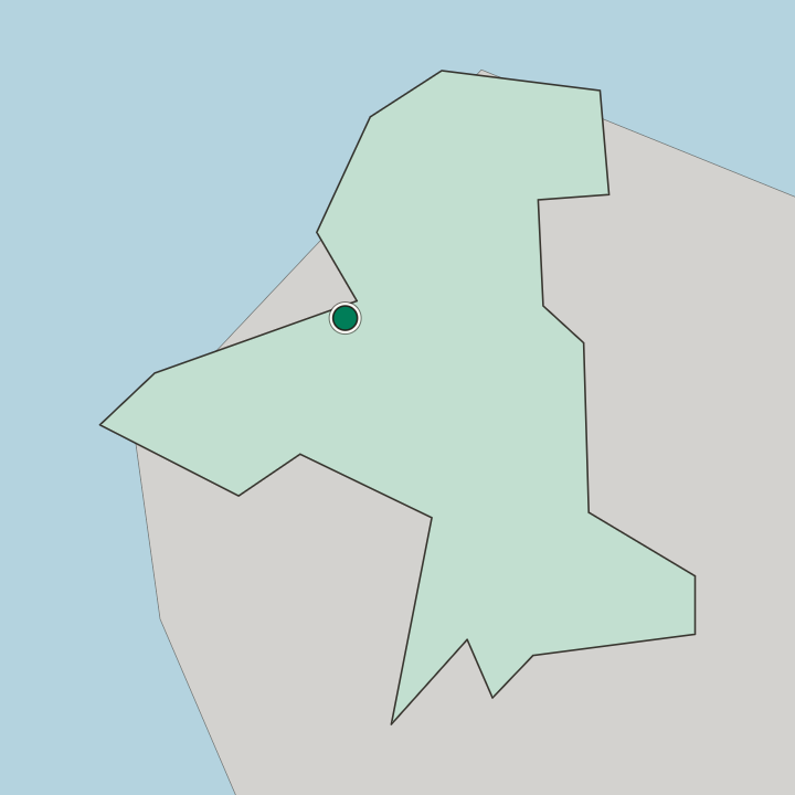 Map showing Saint John’s — In Parish of Saint John
