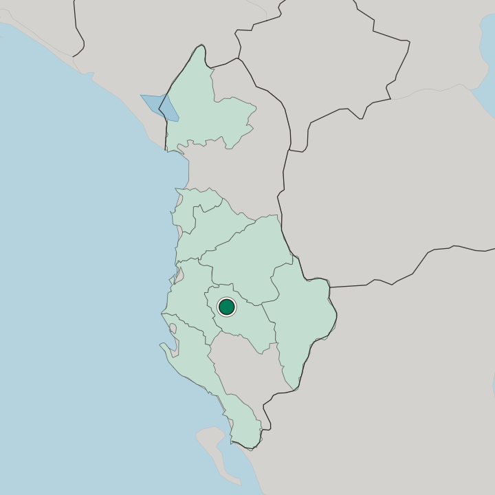 Map showing Berat — In Albania