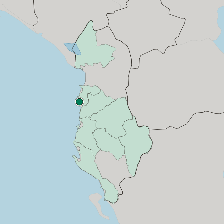 Map showing Durrës — In Albania