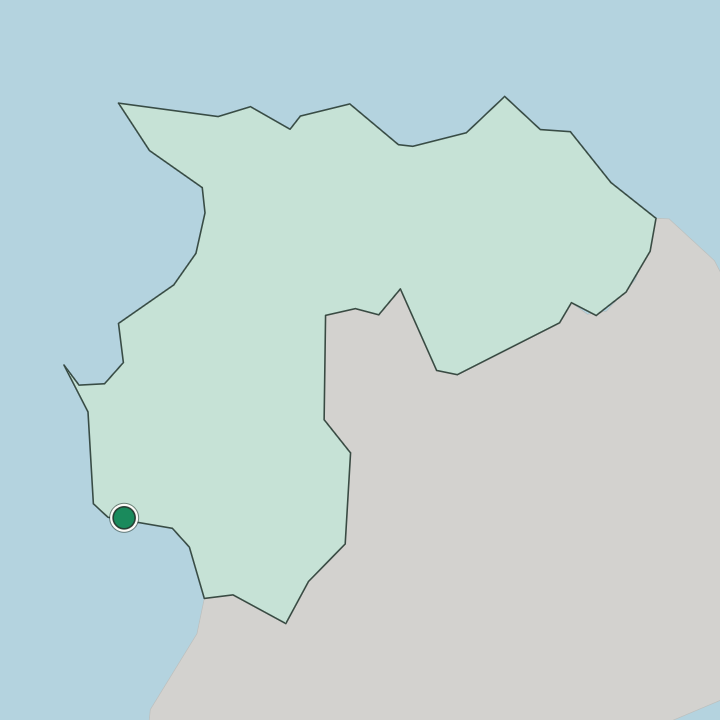 Map showing Durrës — In Qarku i Durrësit