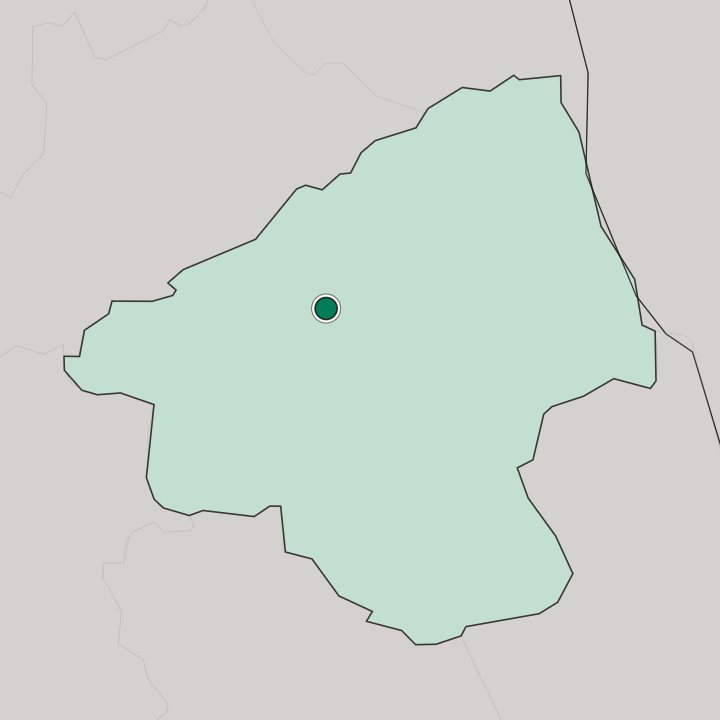 Map showing Elbasan — In Qarku i Elbasanit