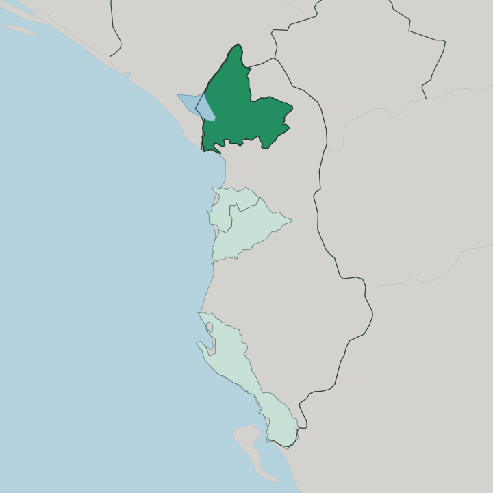 Map showing Qarku i Shkodrës — In Albania