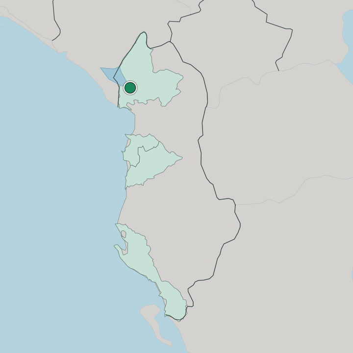 Map showing Shkodër — In Albania