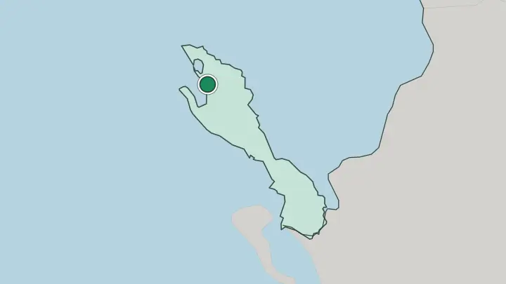 Map of Vlorë in Albania