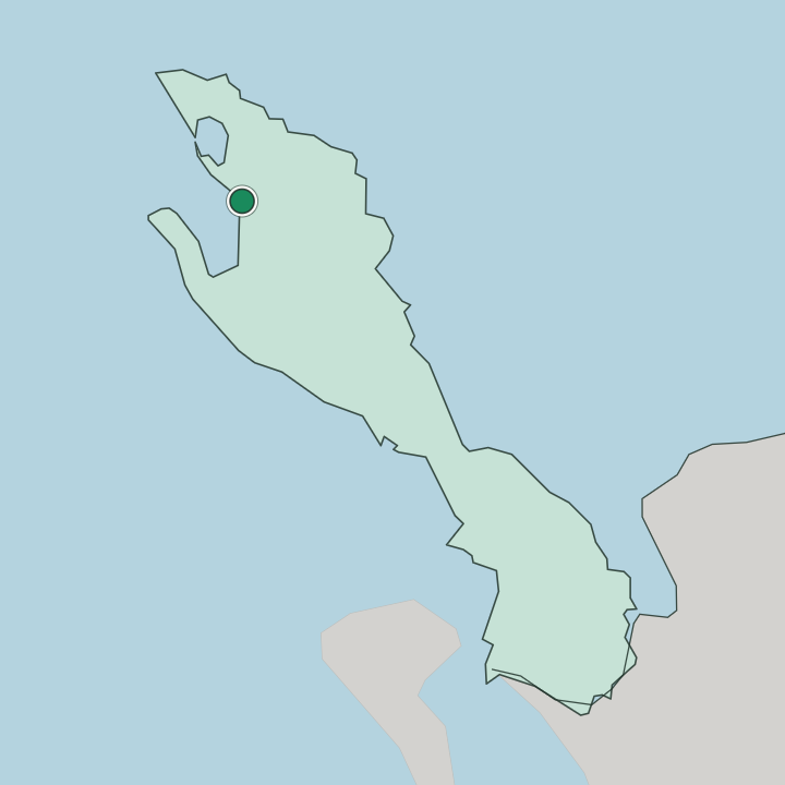 Map showing Vlorë — In Qarku i Vlorës