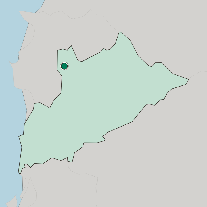 Map showing Vorë — In Tirana