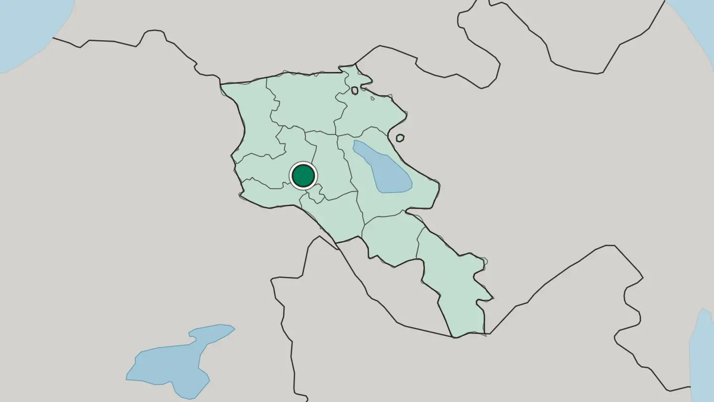 Map of Ashtarak in Armenia