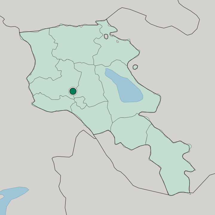 Map showing Ashtarak — In Armenia