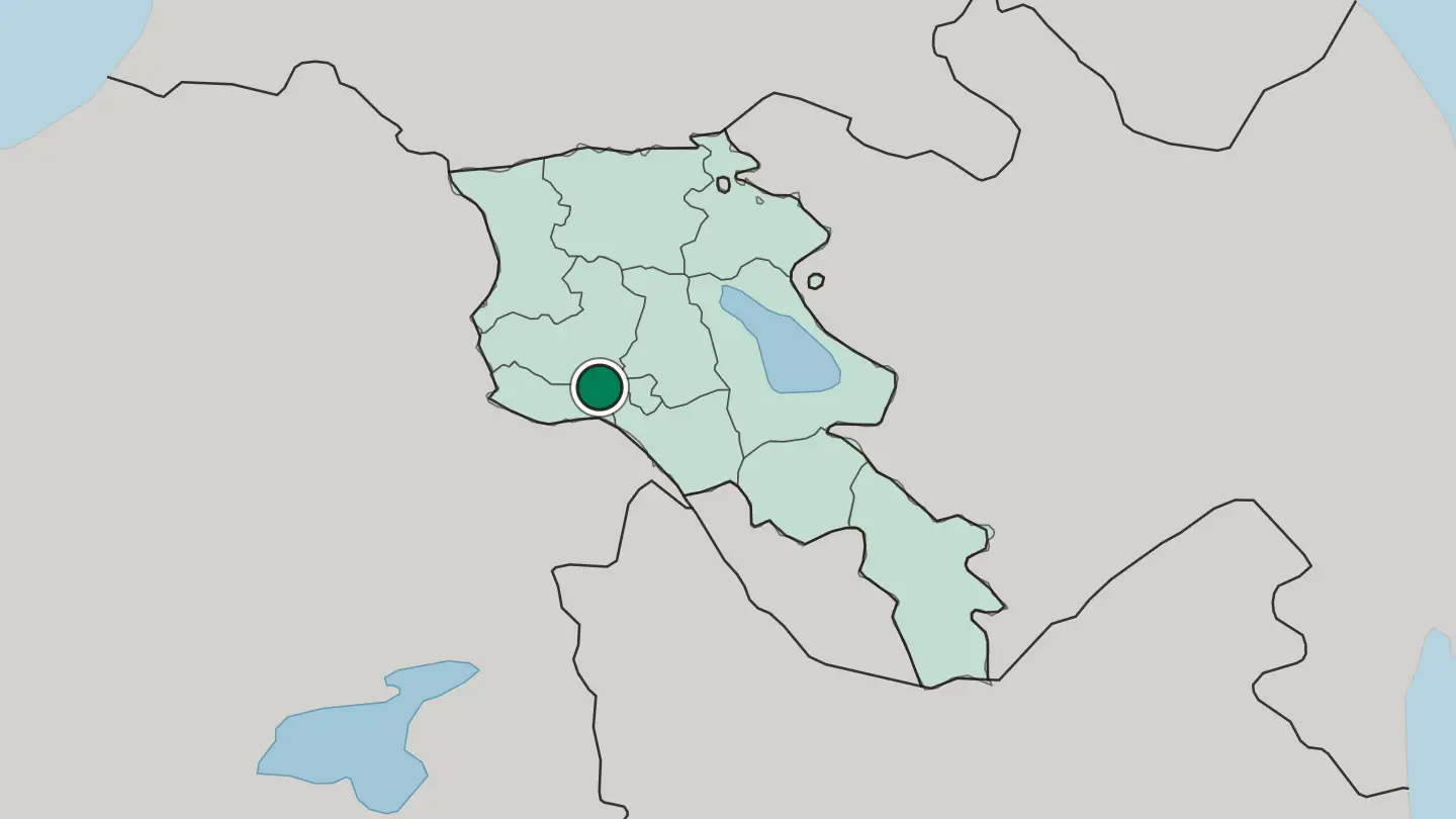 Map of Vagharshapat in Armenia