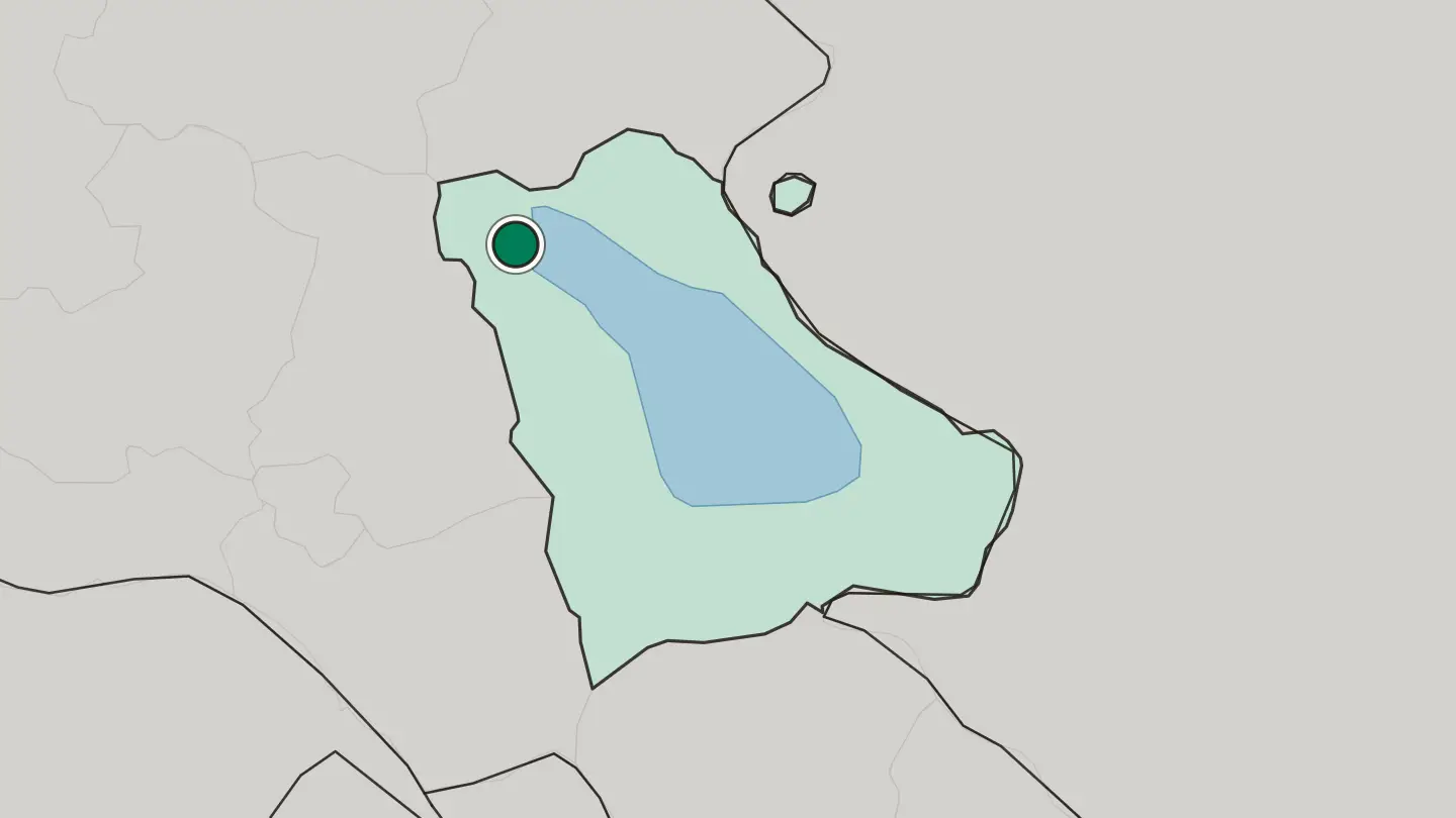 Map of Sevan in Armenia