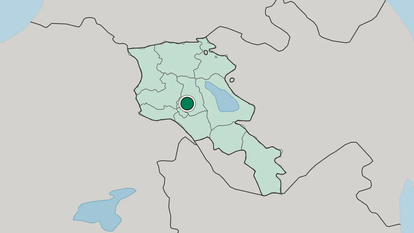 Map of Abovyan in Armenia