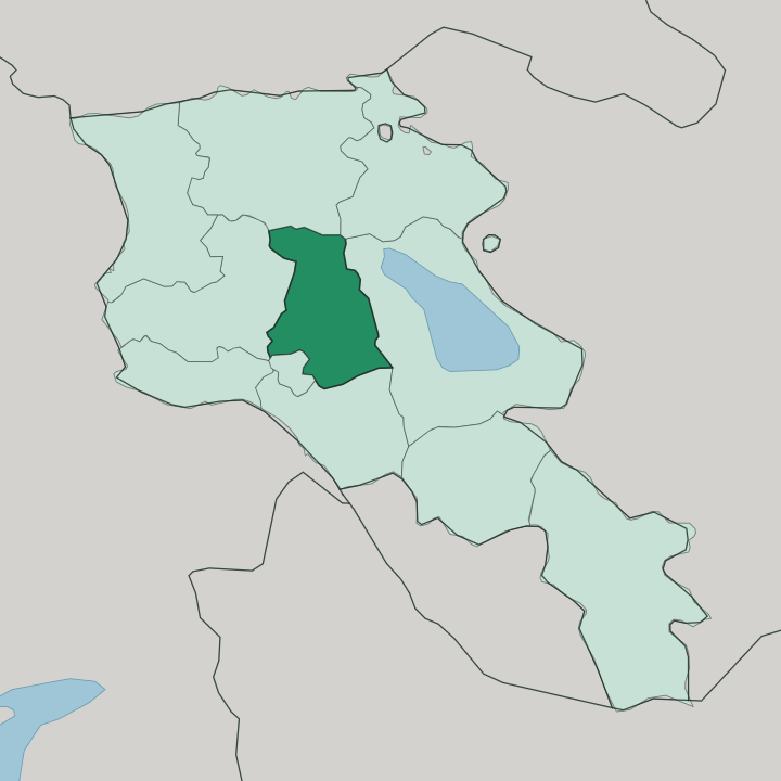 Map showing Kotayk — In Armenia