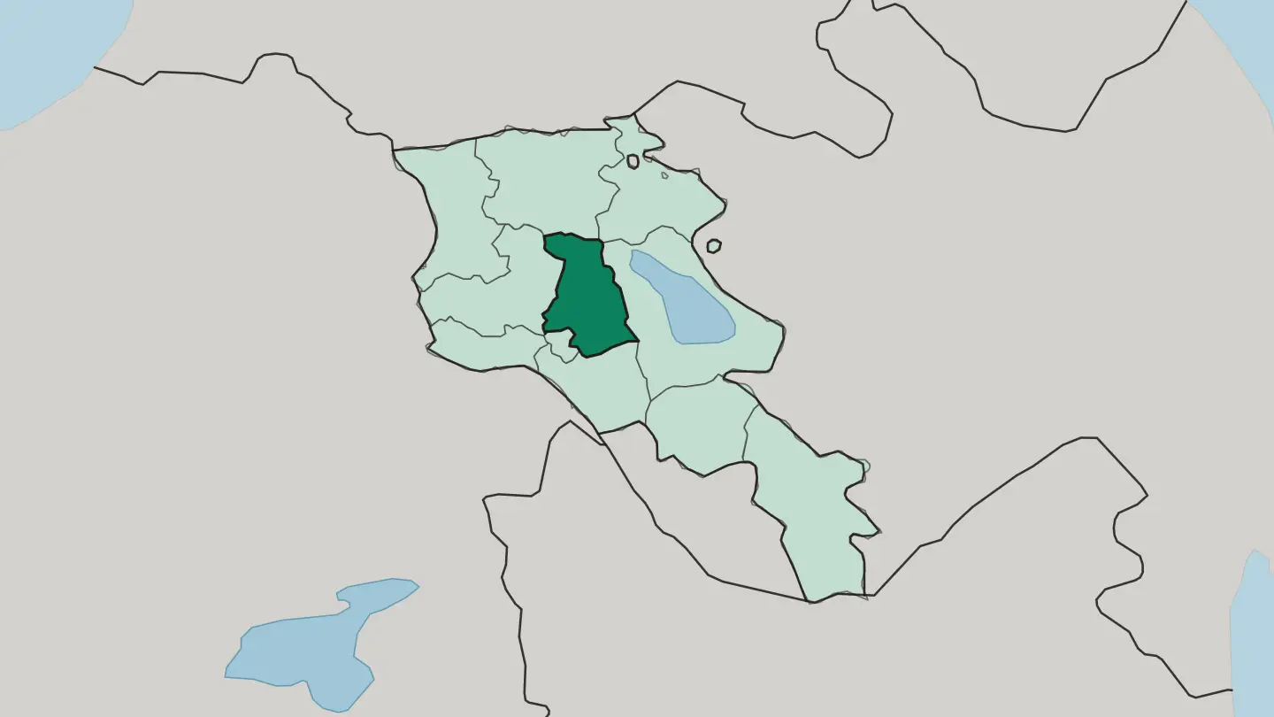 Map of Kotayk in Armenia