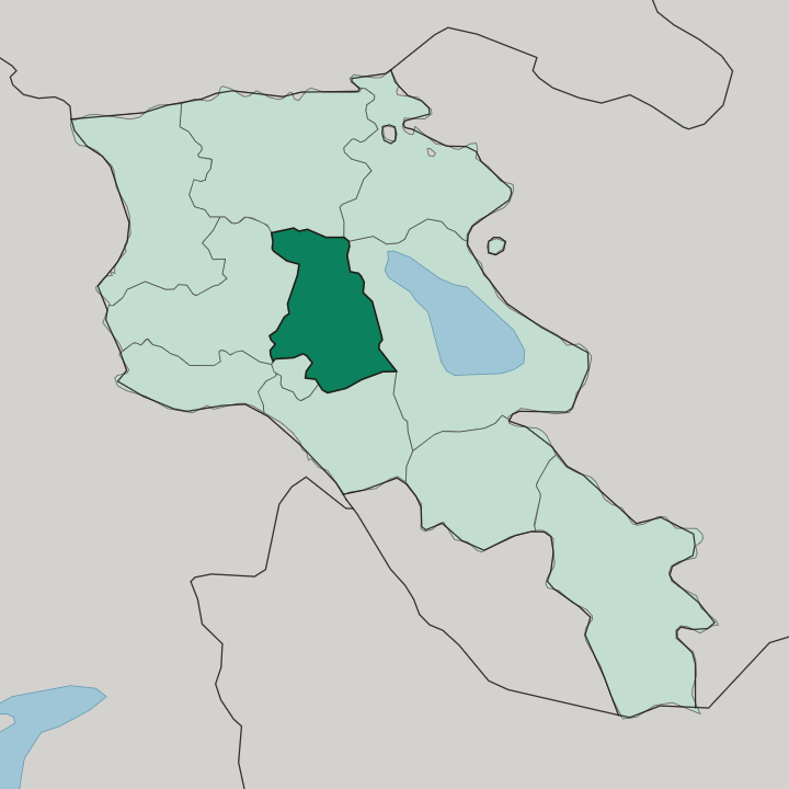 Map showing Kotayk — In Armenia