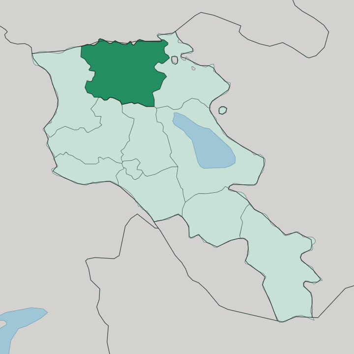 Map showing Lori — In Armenia