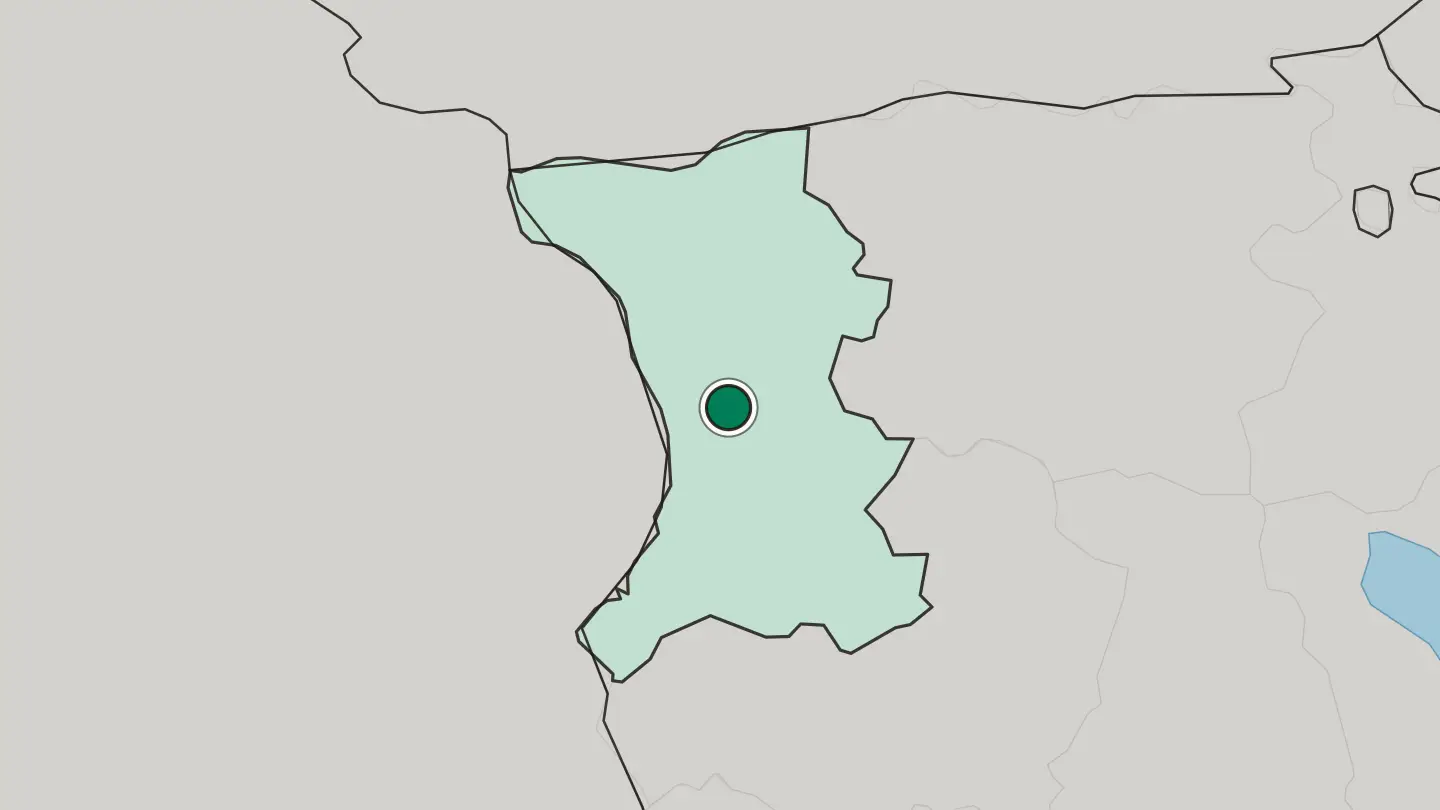 Map of Gyumri in Armenia