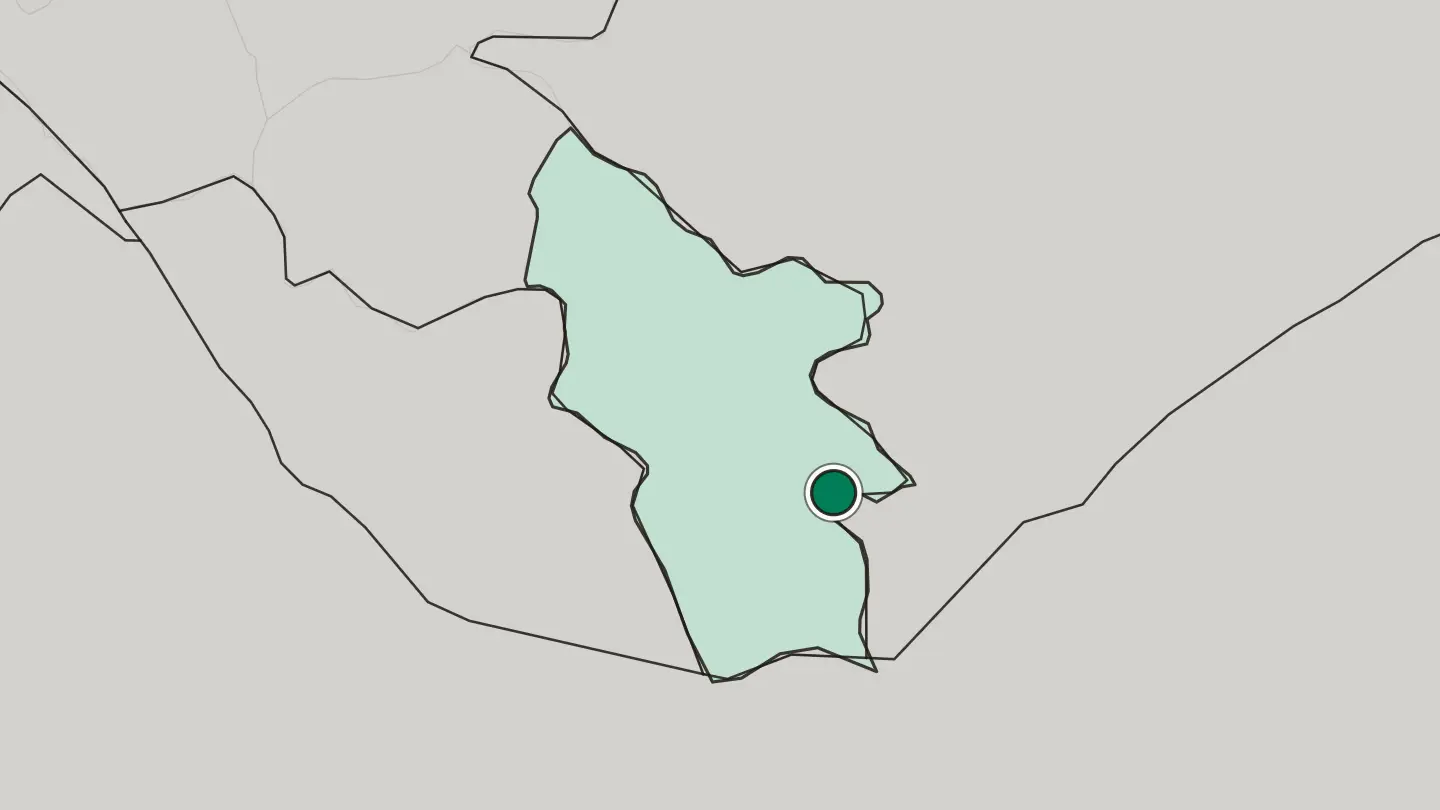 Map of Kapan in Armenia