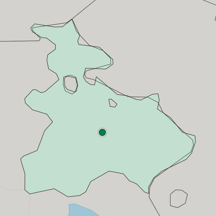 Map showing Ijevan — In Tavush