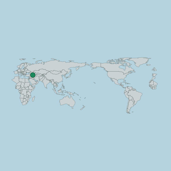 Map showing Armenia — Worldwide