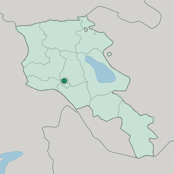 Map showing Avan — In Armenia