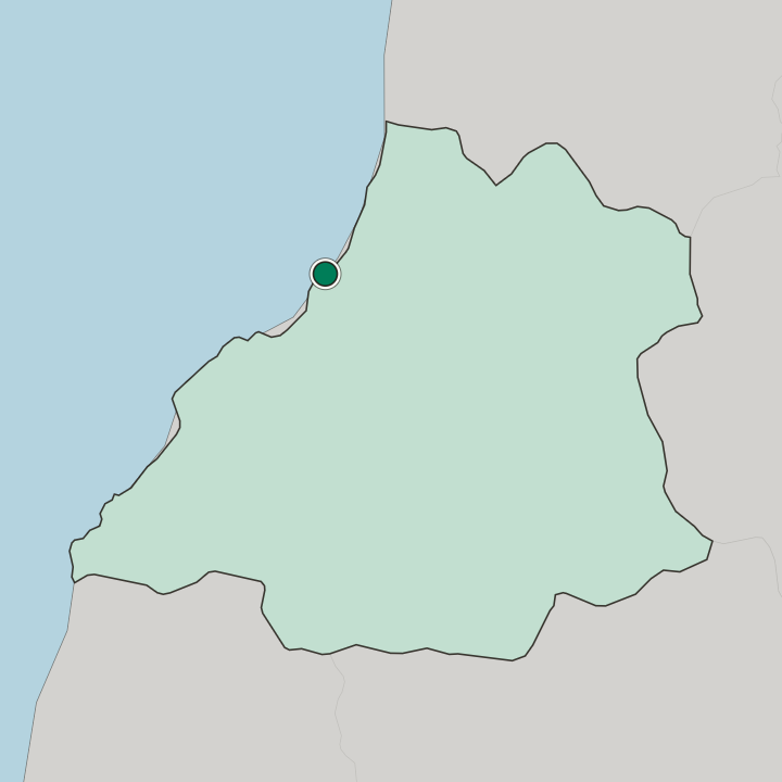 Map showing Lobito — In Benguela