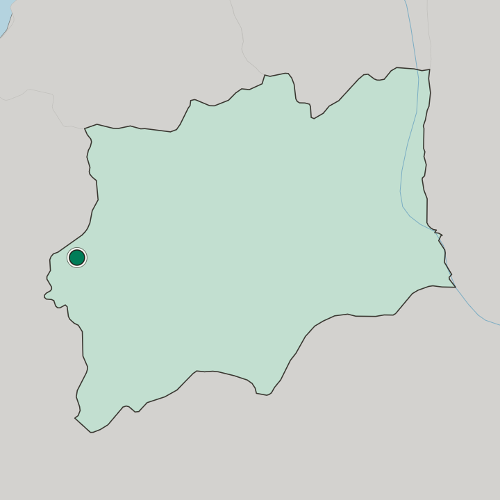 Map showing Lubango — In Huila Province