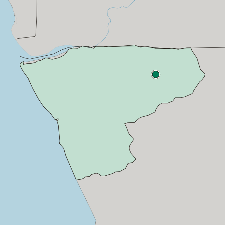 Map showing Mbanza Kongo — In Zaire