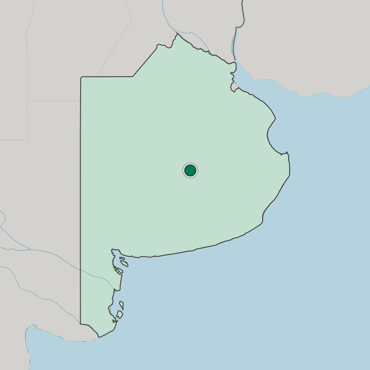 Map showing Azul — In Buenos Aires