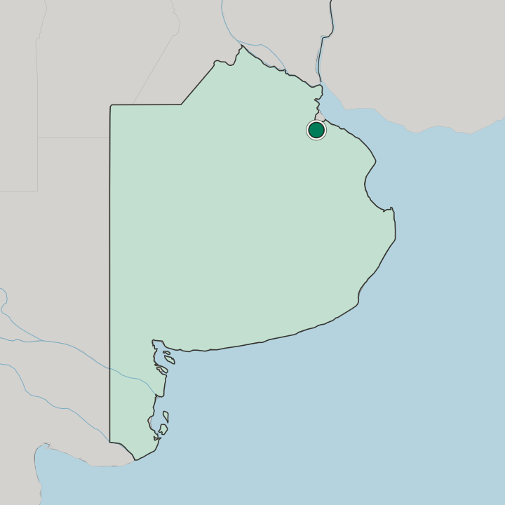 Map showing Ezeiza — In Buenos Aires