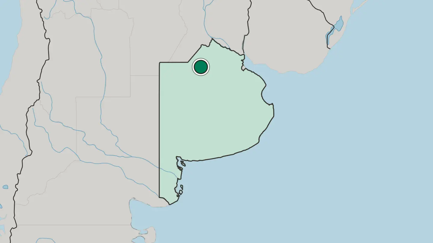 Map of Junín in Argentina