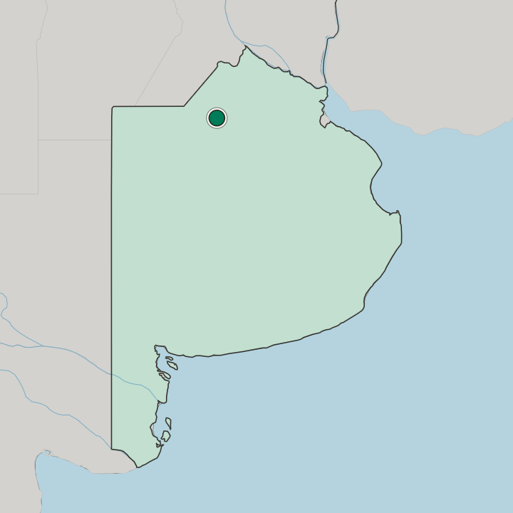 Map showing Junín — In Buenos Aires