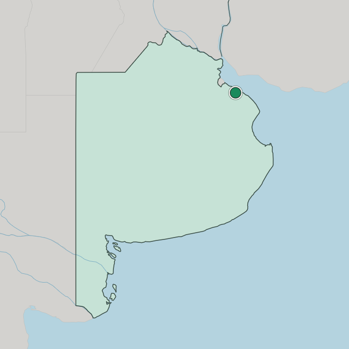Map showing La Plata — In Buenos Aires