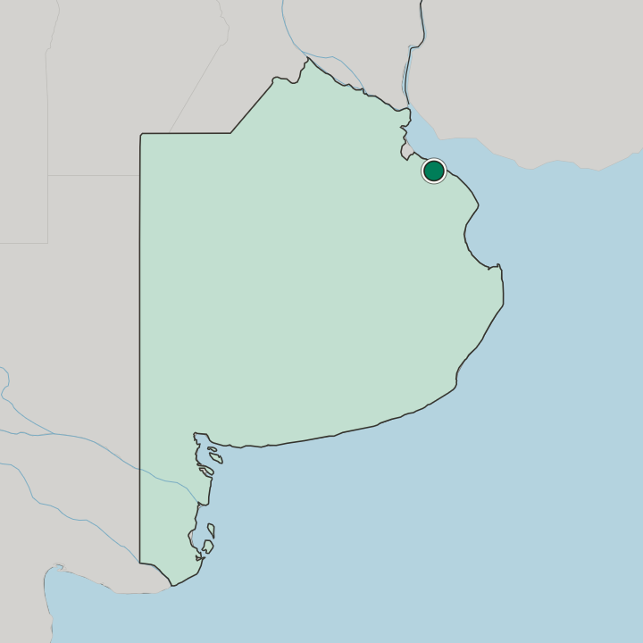Map showing La Plata — In Buenos Aires
